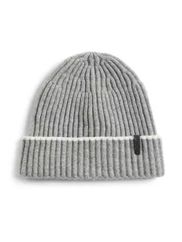 Шапка бини с декором Monili Brunello Cucinelli Kids, серый