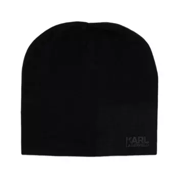 Шапка-Бини с добавлением шерсти Karl Lagerfeld, черный