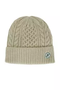 Шапка-Бини с косичкой vulcan Hemlock Hat Co, серый