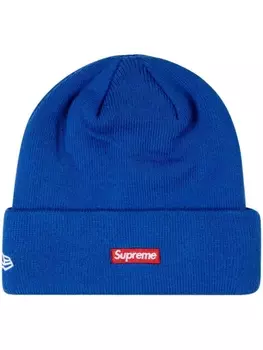 Шапка бини S Logo из коллаборации с New Era Supreme, синий