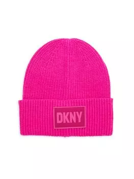 Шапка-бини с логотипом Dkny, фуксия