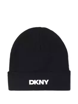 Шапка бини с логотипом Dkny Kids, черный