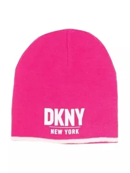 Шапка бини с логотипом Dkny Kids, розовый
