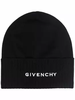 Шапка бини с логотипом Givenchy, черный
