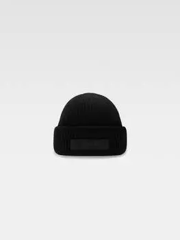 Шапка-бини с логотипом Grosgrain JACQUEMUS The Gros Grain beanie, черный