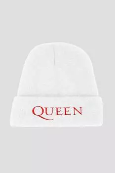 Шапка-бини с логотипом группы Queen, белый