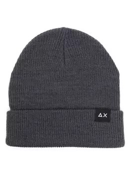 Шапка бини с логотипом Sun 68, серый