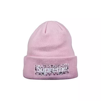 Шапка-бини с логотипом Supreme x New Era Bandana Box, цвет Розовый