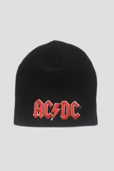 Шапка-бини с логотипом высокого напряжения AC/DC, черный