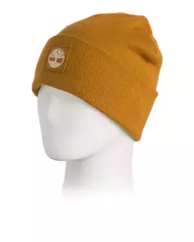 Шапка-бини с манжетами и нашивкой-логотипом Timberland, цвет Wheat