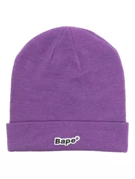 Шапка бини с нашивкой-логотипом A BATHING APE, фиолетовый