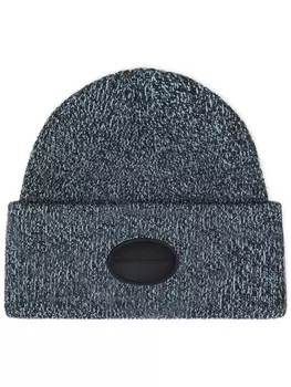 Шапка-бини с нашивкой-логотипом Alexander Wang, синий