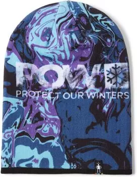 Шапка-бини с принтом Pow Smartwool, цвет Multicolor