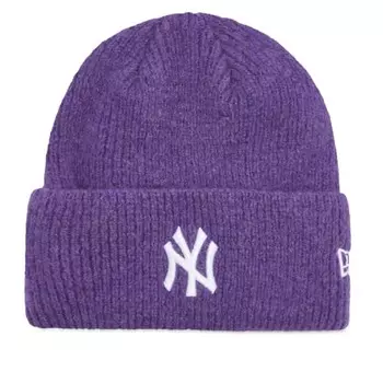 Шапка-Бини с широкими манжетами New York Yankees New Era, фиолетовый