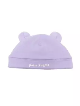 Шапка бини с ушками Palm Angels Kids, фиолетовый