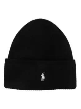 Шапка бини с вышивкой Polo Pony POLO RALPH LAUREN, черный