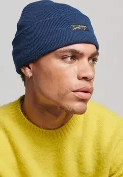 Шапка бини Superdry, синий