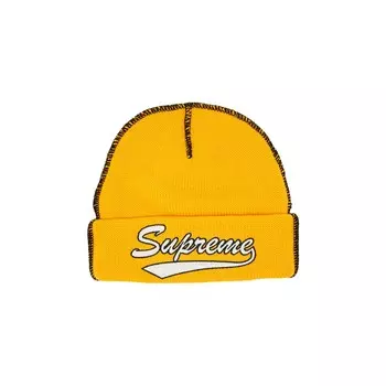 Шапка-бини Supreme Contrast Stitch, Желтая