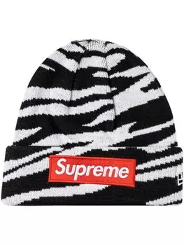 Шапка-бини Supreme из коллекции X New Era Box Logo, черный