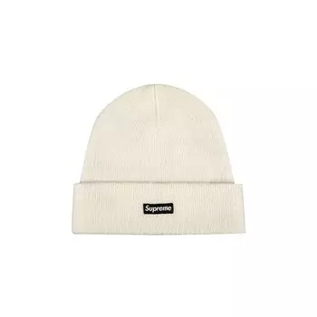 Шапка-бини Supreme из мохера Белая