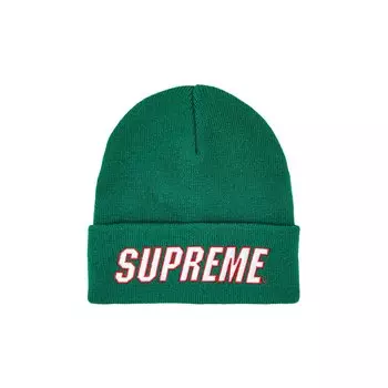 Шапка-бини Supreme Slant, Зеленая