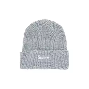 Шапка-бини Supreme свободного кроя, Heather Grey