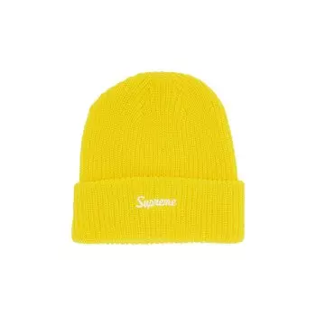 Шапка-бини Supreme свободного кроя, Желтая