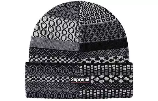 Шапка Supreme Multi Pattern, черный / серый