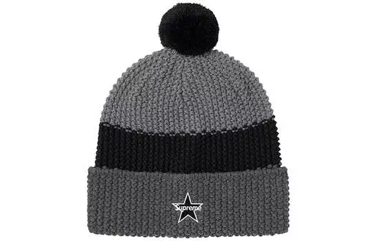 Шапка-бини Supreme унисекс Supreme FW20, Black/Gray
