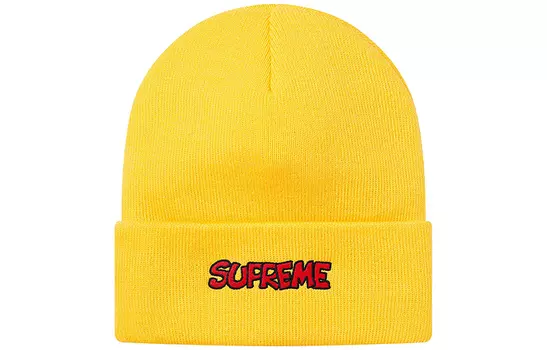 Шапка-бини унисекс Supreme, желтый