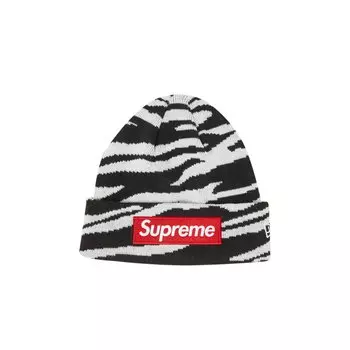 Шапка-бини Supreme x New Era Box с логотипом Зебра