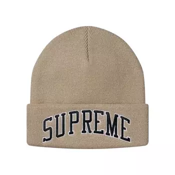 Шапка-бини Supreme x NFL Raiders 47 Тан