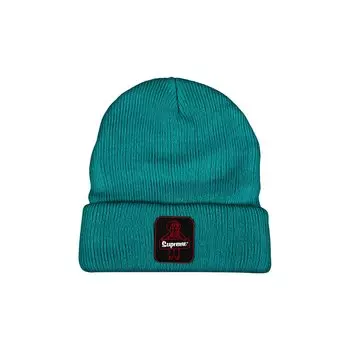 Шапка-бини Supreme x RefrigiWear, цвет Ярко-бирюзовый
