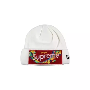 Шапка-бини Supreme x Skittles x New Era, цвет Белый