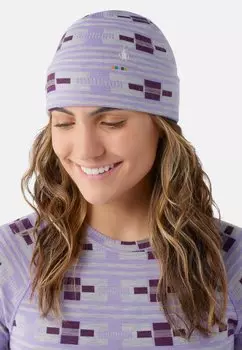 Шапка-бини Thermal Merino Reversible Cuffed Smartwool, цвет violet flirt with me