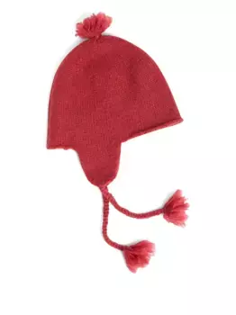 Шапка бини Tinna с помпоном Bonpoint, красный