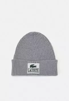 Шапка-бини УНИСЕКС Lacoste, серебряный подбородок