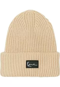 Шапка-бини UNISEX SIGNATURE COSY Karl Kani, кремовая