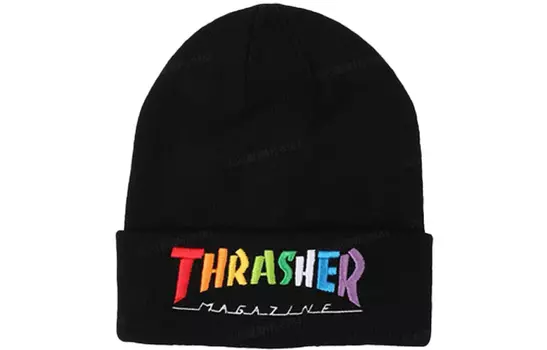 Шапка-бини унисекс Thrasher, черный
