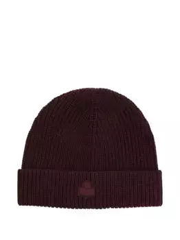 Шапка бини в рубчик ISABEL MARANT, красный
