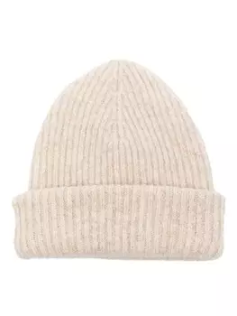 Шапка бини в рубчик Lauren Manoogian, белый