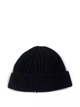 Шапка бини в рубчик Loro Piana, синий