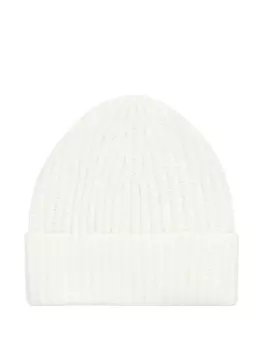 Шапка-бини в рубчик Malo, белый