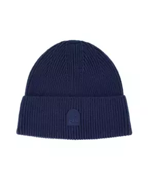Шапка бини вязки в рубчик Parajumpers, синий