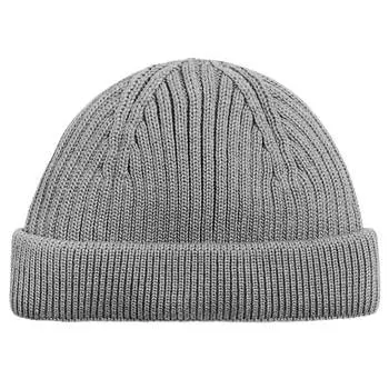 Шапка-бини Zara Short Knit, серый