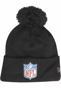 Шапка BOBBLE NFL SHIELD New Era, цвет black