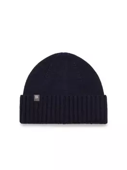 Шапка Boggi Milano Beanie, темно-синий