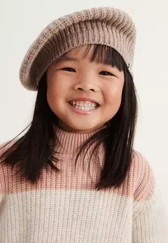 Шапка Borg Beret Liewood, цвет oat melange