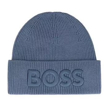 Шапка BOSS Beanie Afox, синий