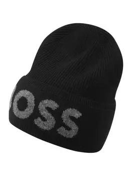 Шапка BOSS Beanie Elio, черный